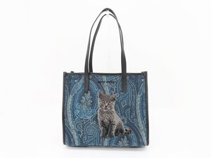 ☆◇【ETRO エトロ】グローブトロッター 子猫 トートバッグ