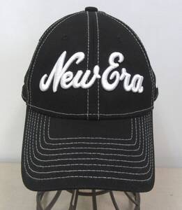 M792/NEW ERA ニューエラ キャップ 黒色 帽子 9FORTY RN11493/CA40289 コットン97/刺繍