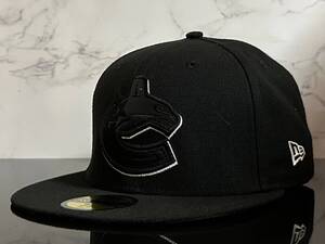 【未使用品】185QF★NEW ERA 59FIFTY×NHL バンクーバー・カナックス Vancouver Canucks コラボ キャップ 帽子 CAP《Size 7 1/2・59.6㎝》