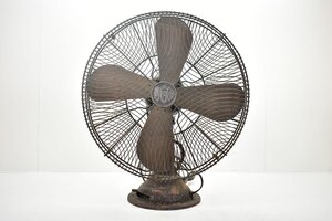 芝浦 C-7018 真鍮製 40cm 4枚羽根 ビンテージ 扇風機[shibaura][ELECTRIC FAN][東芝][16インチ][アンティーク][当時物]38M