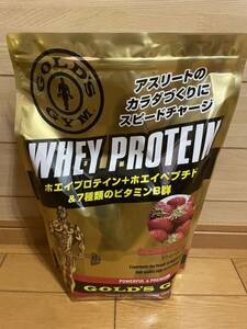 ★GOLD’S GYM ゴールドジム プロテイン ホエイ WHEY 1.5kg ストロベリー マイプロ MYPROTEIN 新品 送料込