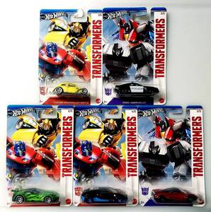 2024 Hot Wheels Transformers Complete 5 Car Set Ford Mustang GT Pagani Huayra 海外 即決