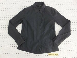 〈送料無料〉agns b. アニエスベー レディース 日本製 コットンカラーシャツ 黒