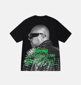 STUSSY & SEAN PAUL TEE BLACK 黒 Mサイズ Tシャツ ショーン ポール BOB MARLEY REGGAE SURF SKATE