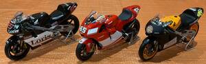 1円～ ミニチャンプス（PMA） 1/12 ホンダ NSR500 ドゥカティ デスモセティッチ 3台セット品