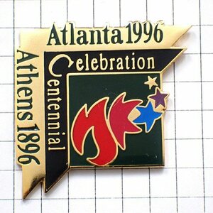 ピンバッジ・アトランタ五輪アテネ１００周年オリンピック夏季ビンテージ中古品 ATLANTA-1996◆フランス限定ピンズ