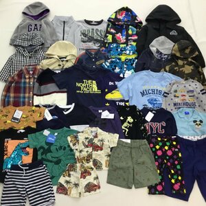 ■男児 男の子 31点まとめ売り ベビードール+ギャップ+ミキハウス+ディッキーズ+ユニクロ+XLARGE+ノース+ディズニー サイズMIX /4.92kg■