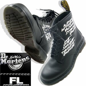 新品 コラボ 【 DR.MARTENS × FUTURA LABORATORIES 】 1460 FUTURA EMB 8 HOLE BOOTS ★350702 ドクターマーチン フューチュラ UK7 ブーツ