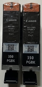 キャノン純正インク　350 PGBK　未使用2個セット