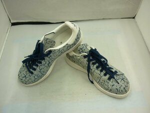 【adidas　STAN SMITH】アディダス　スタンスミス　レディーススニーカー　ネイビー系　レザー　23.5cm　SY02-DA7