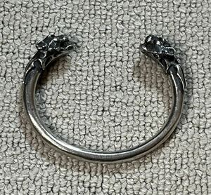 クレイジーピッグ　CRAZY PIG DESIGNS　タイガーヘッドバングル(ブレスレット)　Tiger Head Bangle 定価15万