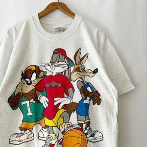 デッドストック ! 93年 Looney Tunes バッグスバニー ワイリーコヨーテ ダズマニアンデビル Tシャツ L オーストラリア製 ビンテージ NOS