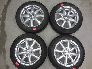 ダンロップ WINTER MAXX 155/65R14 スタッドレス 7mm アルミホイール 4本 14×4.5 +45 PCD100 4h 軽自動車 ミライース アルト タント