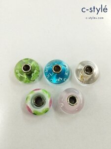 J711a [セット] TROLL BEADS トロールビーズ ガラスビーズ アクセサリー 計5点 | シルバー G