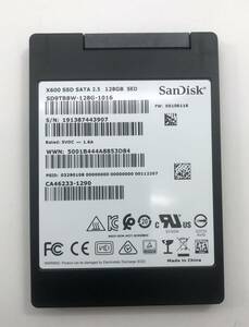 SanDisk SATA 128GB 2.5インチ SSD【中古動作品】SSD 128GB 中古動作品 ssd 128GB