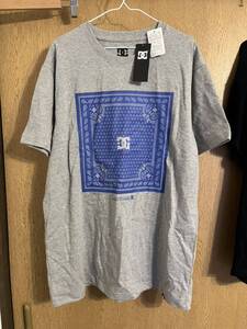 新品 DC SHOES ディーシーシューズ ペイズリー バンダナ柄 Tシャツ スケーター クリップス