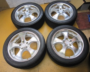 G201☆　AME　SHALLEN　245/45RF18　BS　POTENZA　S001　18X7.5J　114.3　+52　