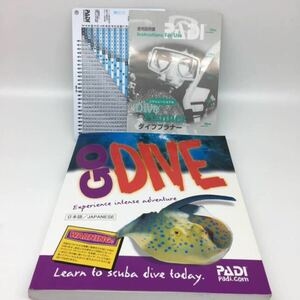 ☆ PADI GO DIVE Open Water Diver Manual JAPANESE オープン ウォーター ダイバー マニュアル 日本語版 ☆ 美品 ☆