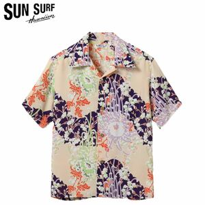 SUN SURF 133BEIGE/SIZE M SS38793 “ROYAL FLOWER” サンサーフ アロハシャツ