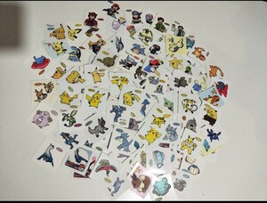 【送料込】200枚セット　全て名前シール付　ダブり無し　ポケモンシール　ポケモンパン　デコキャラシール