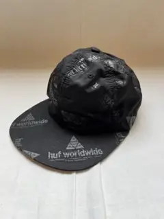 古着 HUF ナイロンキャップ スナップバック 総柄キャップ ストリート