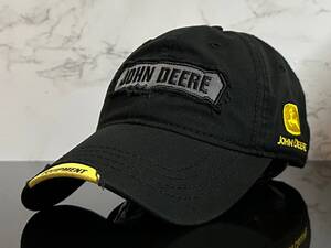 【未使用品】155QE クール★JOHN DEERE ジョン・ディア キャップ 帽子 CAP クールなビンテージ加工のコットン素材！《FREEサイズ》