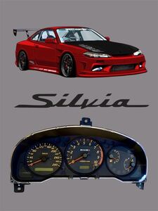 S15 シルビア スピードメーターパネル SILVIA SPEEDO METER PANEL 送料無料！