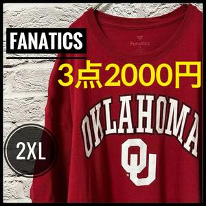 【 Fanatics 】 Tシャツ 半袖 バスケットボール バスケ 赤 レッド メンズ　レディース ヴィンテージ　大きいサイズ　古着　US　アメカジ