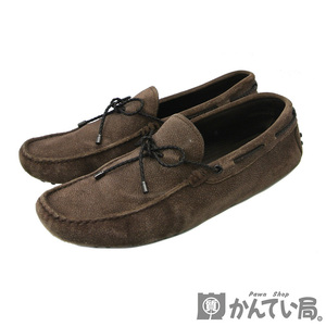 19116 TOD’S【トッズ】ドライビングシューズ スエード 表記サイズ：8 約27cm 靴 メンズ【中古】USED-B