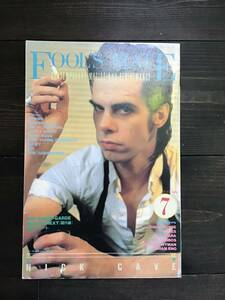 【本】1989年7月号　表紙 nick cave fool’s mate フールズメイト　初期発刊