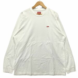 SUPREME シュプリーム Small Box Logo L/S Top ロング Ｔシャツ ホワイト サイズXL 正規品 / B5999