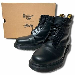 箱付き STUSSY × Dr Martens 6ホール ブーツ 939 ブラック 25.5 UK6 1/2 ステューシー ドクターマーチン コラボ