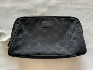 COACH コーチ F42525 SBKBK 黒 化粧ポーチ 専用袋あり