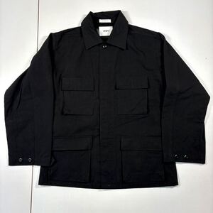 【02】 美USED WTAPS BDU SHIRTS NYCO RIPSTOP Black ダブルタップス ミリタリー リップストップ シャツ ブラック (WVDT-SH M01) F1228