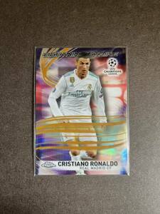 TOPPS chrome soccer 2018 CRISTIANO RONALDO /50 LS-CR LIGHTNING STRIKE