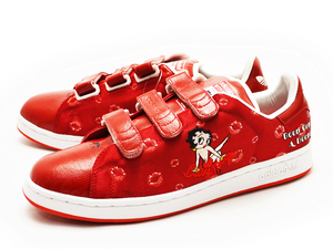 国内正規 新品未使用 【25000足 限定】 【ADIDAS x BETTY BOOP】 【ADICOLOR RED 4】 WMNS STAN SMITH II CF R4 アディダス アディカラー