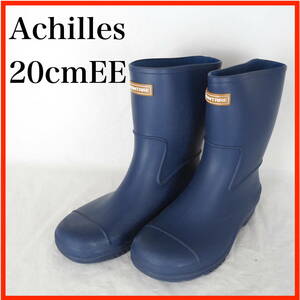 EB5692*Achilles*アキレス*キッズレインブーツ*20cmEE*青