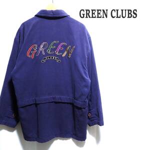 ☆GREEN CLUBS　☆グリーンクラブ　☆ライカ　☆日本製　☆中綿ジャケット　☆中綿コート　☆紫色　☆メンズ　☆サイズ4　☆Lサイズ　