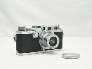 【加】189e ◆ジャンク◆ ライカⅢf Leica D.R.P Ernst Leitz Wetzlar ボディ / Leitz Elmar 5cm f:3.5 珍胴式レンズ / カメラ