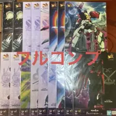 一番くじ　Gガンダム　F賞　クリアポスター　12種　コンプ　17枚