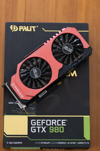 USED◆Palit GeForce GTX980 JETSTREAM グラフィックボード◆元箱付