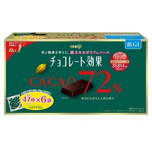 meiji明治 大容量 チョコレート効果 カカオ 72% 47枚 X 6袋 1,410gMEIJI