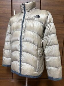 THE NORTH FACE(ザ・ノースフェイス）ACONCAGUA JACKET（アコンカグアジャケット）ND18102 ベージュ M 軽量極暖ダウン！ GOLDWIN正規品