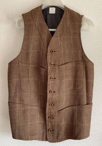 ANATOMICA SAGAN VEST/サイズ:S/リネン