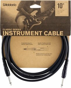 【1円】DADDARIO ダダリオ PW-CGT-10 CLASSIC SERIES INSTRUMENT CABLE ケーブル 新品処分特価