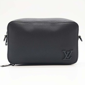 LOUIS VUITTON(ルイ・ヴィトン)アルファ・ウェアラブルウォレット M59161 アエログラム ショルダーバッグ ブラック ファッション USED