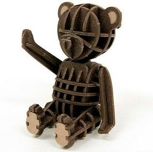 テディベア/ブラウン●紙組 PLUS A-zone si-gu-mi PLUS●新品未使用PaperArt4580423511711くま熊クマteddy bear brownペーパーアート濃茶