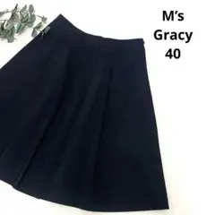 M’s Gracy エムズグレイシー　40 黒 フレアスカート サイズ2300