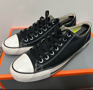 希少　cons ctas CONVERSE ロー 黒　us10 28.5 ブラック　キャンバス　ox コンバース 古着　skate 