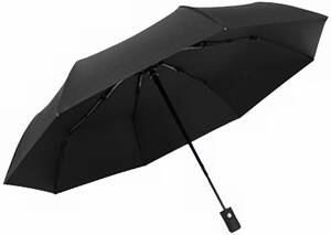 折りたたみ傘 自動開閉 ワンタッチ 軽量 グラスファイバー 8本骨 晴雨兼用 日傘 風に強い 耐風 黒